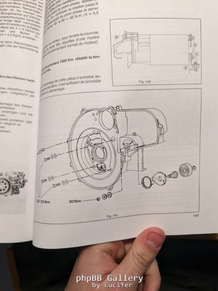 Ape TM Diesel Rep Handbuch Zahnriemengehäuse