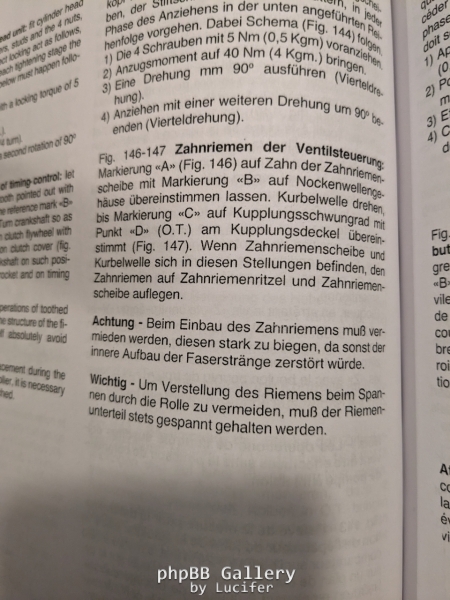 Ape TM Diesel Rep Handbuch Zahriemenspannung