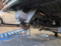 Vergaser ausgespart an der heckverkeidung