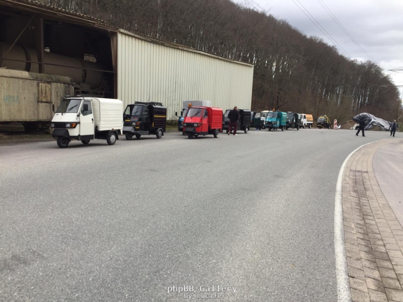 Aus Fahrt beim Kalletaler APE Treffen 17.03.19
